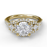 18Kt Yellow Gold Bridal Engagement Rings