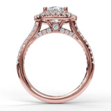 18Kt Rose Gold Bridal Engagement Rings