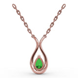 14Kt Rose Gold  Color Fashion Pendants