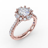 14Kt Rose Gold Bridal Engagement Rings