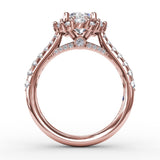 14Kt Rose Gold Bridal Engagement Rings