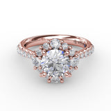 14Kt Rose Gold Bridal Engagement Rings