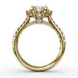 14Kt Yellow Gold Bridal Engagement Rings