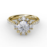 14Kt Yellow Gold Bridal Engagement Rings