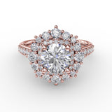 14Kt Rose Gold Bridal Engagement Rings