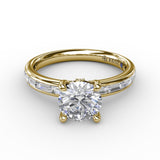 14Kt Yellow Gold Bridal Engagement Rings