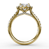 14Kt Yellow Gold Bridal Engagement Rings