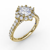 14Kt Yellow Gold Bridal Engagement Rings