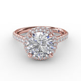 14Kt Rose Gold Bridal Engagement Rings