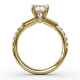 14Kt Yellow Gold Bridal Engagement Rings