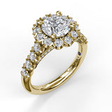 14Kt Yellow Gold Bridal Engagement Rings