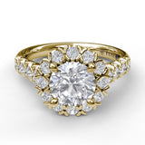 14Kt Yellow Gold Bridal Engagement Rings