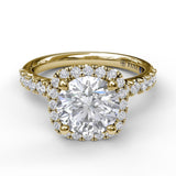 18Kt Yellow Gold Bridal Engagement Rings