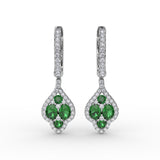 14Kt White Gold Color Fashion Earrings