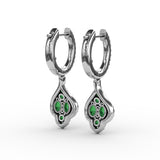 14Kt White Gold Color Fashion Earrings