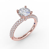 14Kt Rose Gold Bridal Engagement Rings