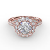 18Kt Rose Gold Bridal Engagement Rings