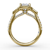 14Kt Yellow Gold Bridal Engagement Rings