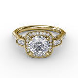 14Kt Yellow Gold Bridal Engagement Rings