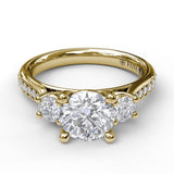 18Kt Yellow Gold Bridal Engagement Rings