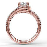 18Kt Rose Gold Bridal Engagement Rings