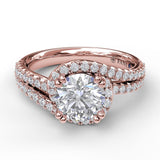 18Kt Rose Gold Bridal Engagement Rings