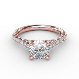 18Kt Rose Gold Bridal Engagement Rings