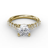 18Kt Yellow Gold Bridal Engagement Rings