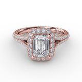 14Kt Rose Gold Bridal Engagement Rings