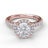 18Kt Rose Gold Bridal Engagement Rings