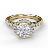 18Kt Yellow Gold Bridal Engagement Rings