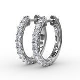 18Kt White Gold Diamond Fashion Earrings