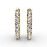 18Kt Yellow Gold Diamond Fashion Earrings