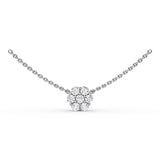 18Kt White Gold Diamond Fashion Necklaces