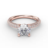 18Kt Rose Gold Bridal Engagement Rings