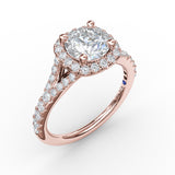 18Kt Rose Gold Bridal Engagement Rings