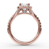 18Kt Rose Gold Bridal Engagement Rings