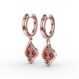 14Kt Rose Gold Color Fashion Earrings