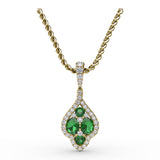 Precious Emerald and Diamond Pendant