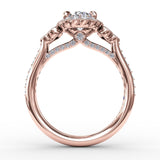 14Kt Rose Gold Bridal Engagement Rings