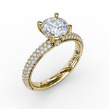 18Kt Yellow Gold Bridal Engagement Rings