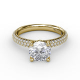 18Kt Yellow Gold Bridal Engagement Rings