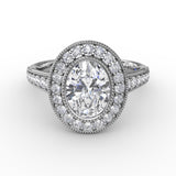 14Kt White Gold Bridal Engagement Rings