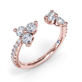 14Kt Rose Gold Diamond Fashion Rings