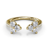 14Kt Yellow Gold Diamond Fashion Rings