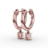 14Kt Rose Gold Diamond Fashion Earrings