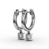 14Kt White Gold Diamond Fashion Earrings