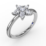 18Kt White Gold Diamond Fashion Rings