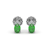 14Kt White Gold Color Fashion Earrings