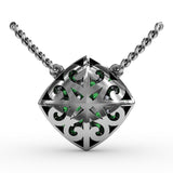 14Kt White Gold  Color Fashion Pendants